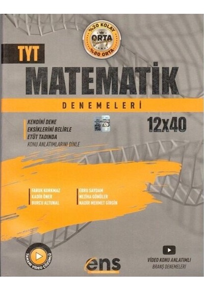 Ens Yayıncılık Tyt Matematik 12X40 Deneme