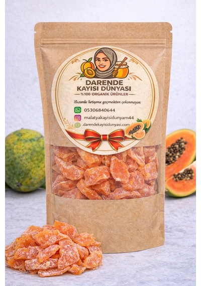 Fırında Kurutulmuş Papaya Kurusu 1 Kg Doğal & Katkısız