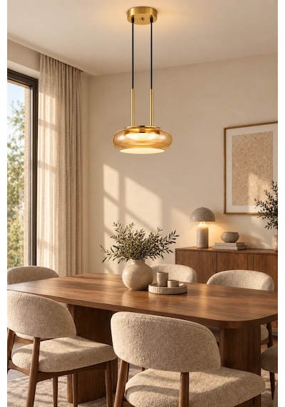 Led Sarkıt Avize Modern Avize Gold Detaylı Mutfak Adası Yemek Masası Salon Avizesi 18w 3 Renk Işık Siyah