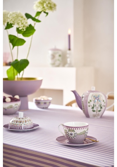 Mor Porselen Çay Fincan Seti 280 Ml