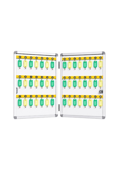 48'li İthal Alüminyum Anahtar Dolabı 27x47x5,5 Cm Gri