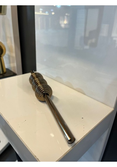 Petra Çizgili Metal Kulp 32mm Bronz Dolap Kapak Tv Ünite Modern Çekmece Mobilya Kulbu Komidin Bronz
