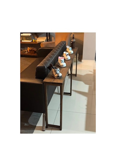 Masif Ahşap Bar & Dresuar Koltuk Arkası Kahverengi