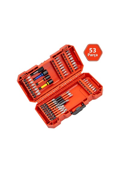 6519 Adaptörlü Bits Uç Vidalama Seti 53 Parça