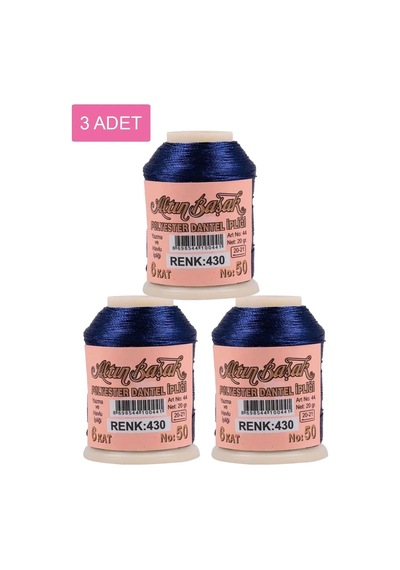 Jenerik 3 Adet Altınbaşak Oya Ve Dantel İpi 20 Gr - Royaleks - No: 430