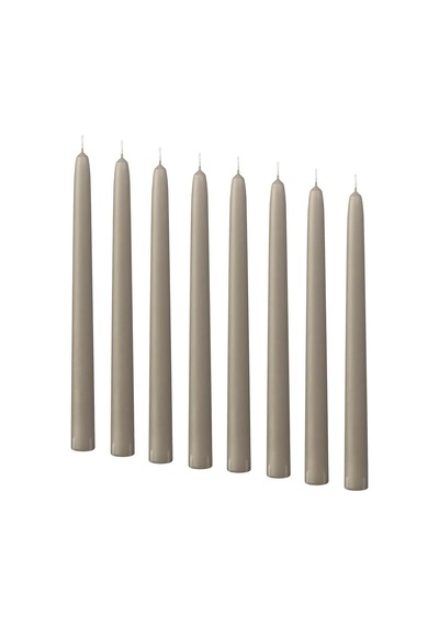 Ikea Klokhet 8'li Şamdan Mumu 2,2 X 25 Cm Gri - Bej Bej - Gri