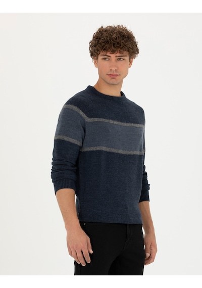 Pierre Cardin Erkek Lacivert Triko Kazak 50278026-vr033 Lacivert