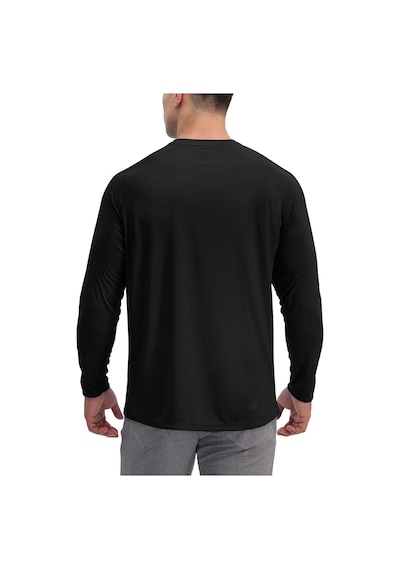 Rich Erkek Siyah 4'lü Paket Basic Uzun Kollu Tişört Sporcu Body T-shirt Siyah