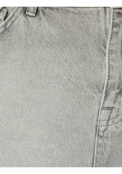 Koton Pamuklu Cep Detaylı Loose Fit Jean Pantolon Gri 5sam40067ıd Gri