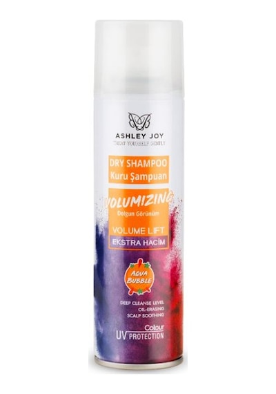 Ashley Joy İnce Telli Saçlar İçin Volumizing Kuru Şampuan Aqua Bubble Kokulu 200 ML