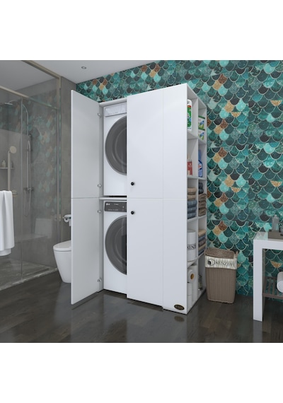 Kenzlife Çamaşır-Kurutma Makinesi Dolabı Kapaklı Fedyenka Byz 180 Çok Renkli Kenzlife Çamaşır-Kurutma Makinesi Dolabı Kapaklı Fedyenka Byz 180 Çok Renkli