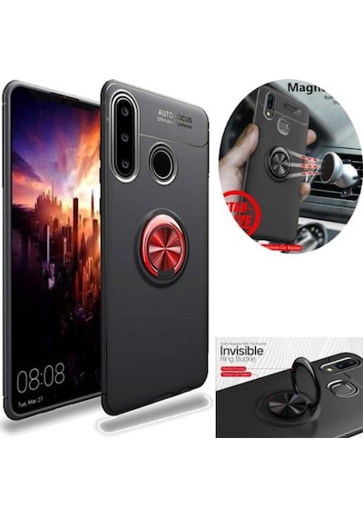 Huawei P30 Lite Kilif Miknatisli Tam Korumali Silikon 418758260