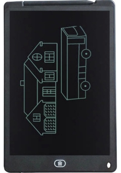 Elektronik 12" Siyah LCD Yazma Tableti Çizim ve Yazı Tahtası