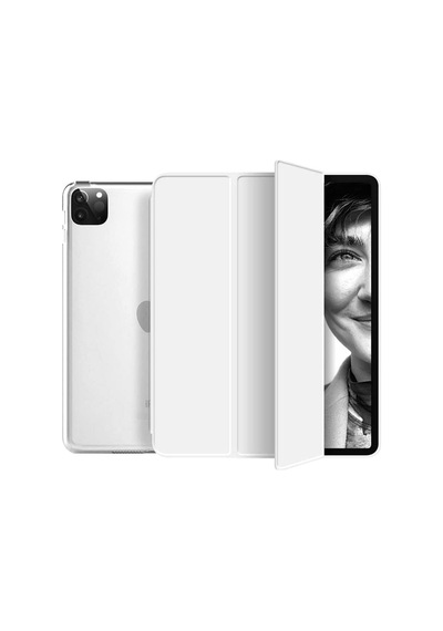Apple Uyumlu iPad Pro 12.9 2020 4.Nesil Kılıf Pu Deri Smart Standlı Kılıf