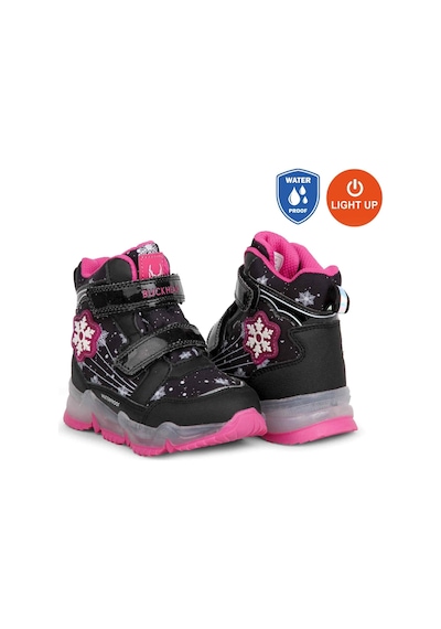 Buckhead 3034 Snowy Waterproof-ışıklı Anatomik Çocuk Bot Siyah Siyah