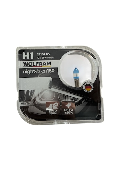 Wolfram H1 12v %150 Güçlü %20 Beyaz Işık Ampul