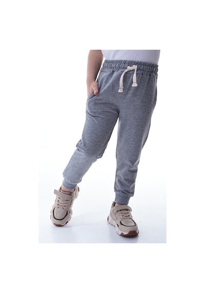Unisex Çocuk %100 Pamuk Günlük Jogger Eşofman Altı 12 Ay 5 Yaş Gri
