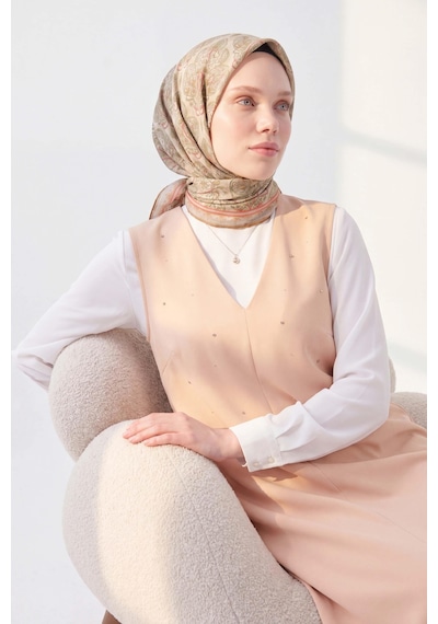Silk Home Soft Eşarp Rûmi Asit Yeşili 90x90 Çok Renkli