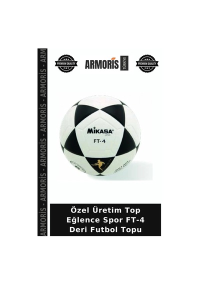 Özel Üretim Top Eğlence Spor Ft-4 Deri Futbol Topu Çok Renkli