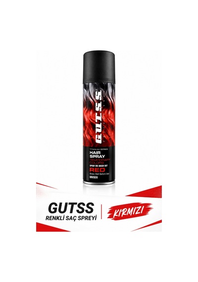 Gutss Professional Geçici Unisex Saç Boyası Sprey 150 Ml Kırmızı Red