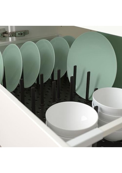 Çekmece İçi Düzenleyici Meridyendukkan Antrasit Renk 80 Cm Tabak Tencere Kapak Düzenleyici Çok Renkli
