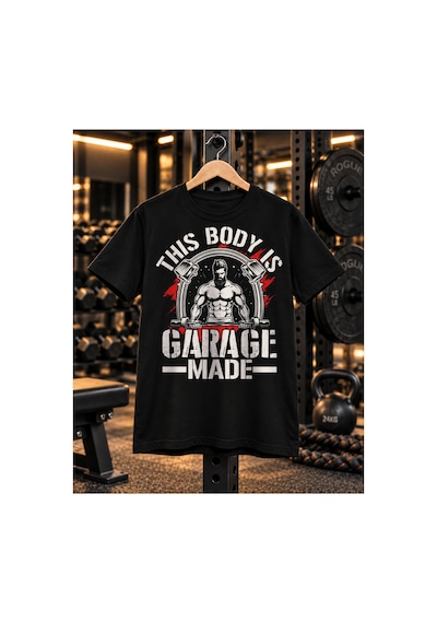 Segungear Garage Made Erkek Regular Fit Baskılı Spor Tişört Siyah - 931511335 Siyah
