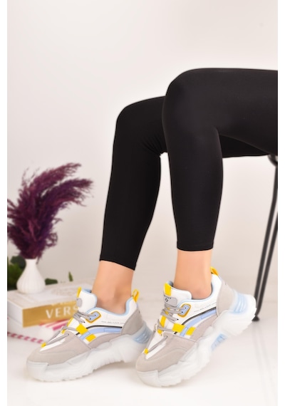 Kadın Kalın Comfort Taban Günlük Sneaker Spor Ayakkabı 001