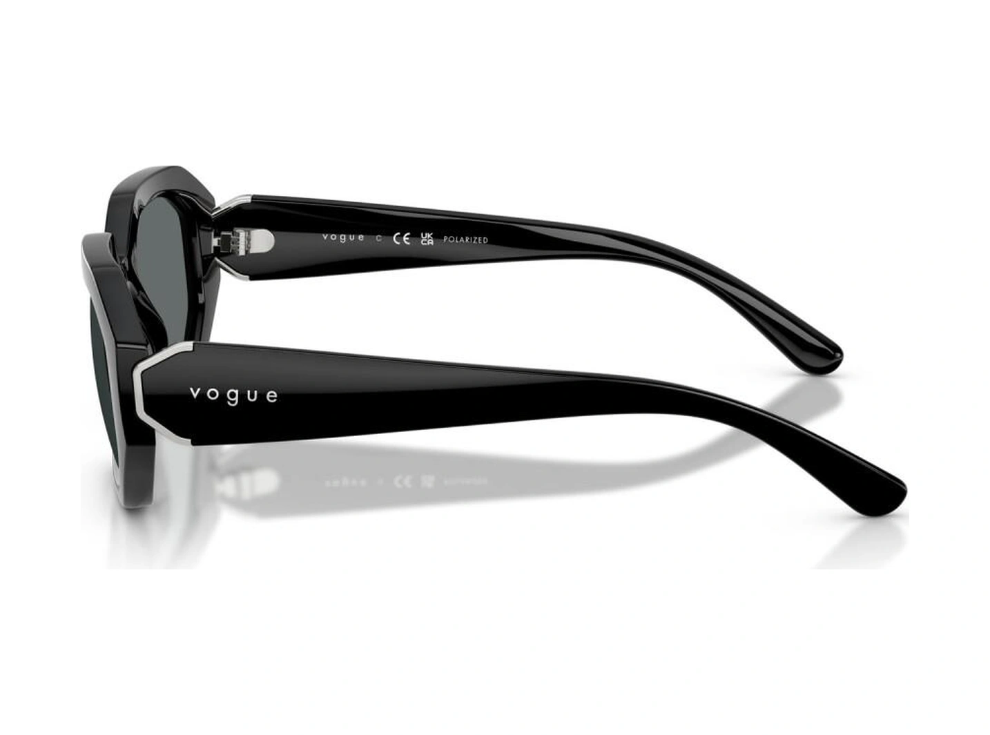 5675s W44/81 54 Polarize Geometrik Vogue Güneş Gözlüğü Siyah