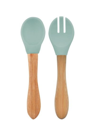 Oioi Mama Kaşığı + Çatal River Green Yeşil