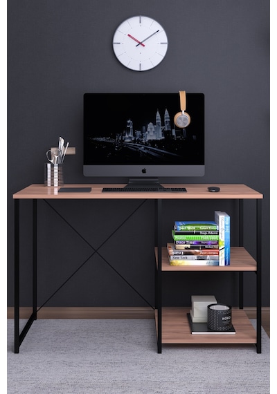 Dekorfim DF09103AC Atlas 120 Cm Raflı Çalışma Masası Bilgisayar Masası Ofis Ders Masası Atlantik Çam Dekorfim DF09103AC Atlas 120 Cm Raflı Çalışma Masası Bilgisayar Masası Ofis Ders Masası Atlantik Çam