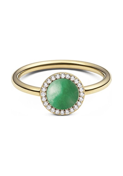 Audrey Ring Jade Altın