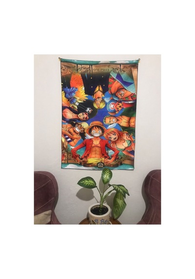 Anime One Piece Desenli Tasarım Duvar Halısı