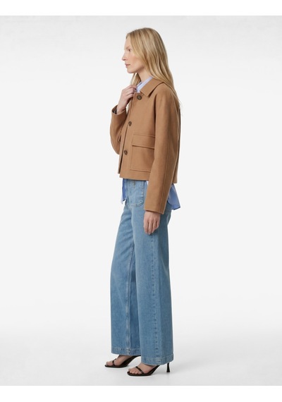 Koton Pamuklu Cepli Normal Bel Culotte Pantolon - Culotte Jeans Açık İndigo 6sal40014md Açık İndigo