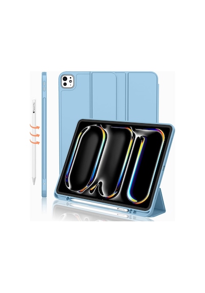 Apple Uyumlu iPad Pro 11 İnç M4 2024 Kılıf Pen Slot Charging Case Kalem Bölmeli A2836 A2837 A3006 Kapaklı Kılıf Apple Uyumlu iPad Pro 11 İnç M4 2024 Kılıf Pen Slot Charging Case Kalem Bölmeli A2836 A2837 A3006 Kapaklı Kılıf