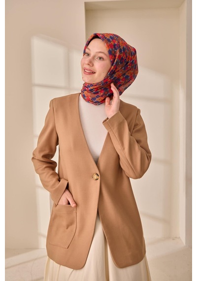 Silk Home Soft Eşarp 73092-09 Taba, Morcivert, Turuncu, Gri, Kırmızı