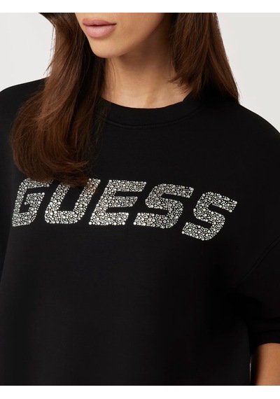 Guess Cecilia Kadın Sweatshirt V4bq15k7uw2 Siyah