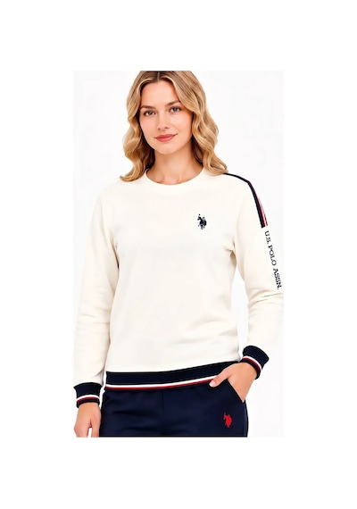 U.S. Polo Assn. Kadın %100 Pamuk Eşofman Takımı Us-polo-assn-20291-ekru