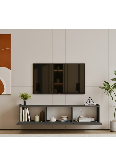 Hitit Tv Ünitesi 160 Cm 100% Mdf Gri