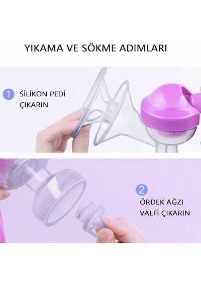 Manuel Göğüs Pompası Manuel Süt Pompası Süt Sağma Makinası Kademeli Bütün Göğüs'lere Uyumlu