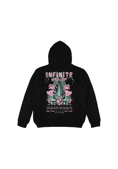 Startmore Adrift Infinite Siyah Oversize Unisex Kapüşonlu Sweatshirt Hoodie Siyah
