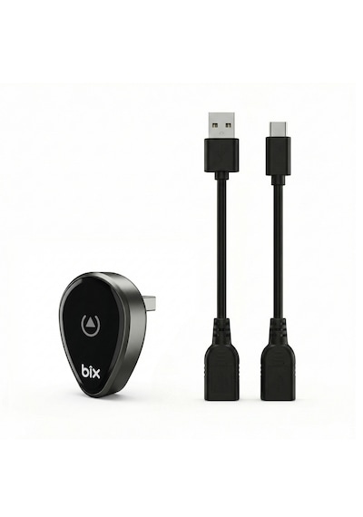 Bix Cb01 2.4g/5g Wifi Carplay Android Auto Kabloludan Kablosuza Çevirici Usb Adaptör Siyah Diğer
