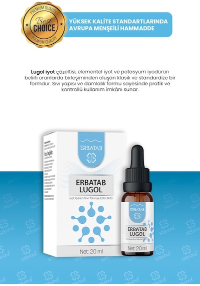 Erbatab Lugol İyot %2 20 ML
