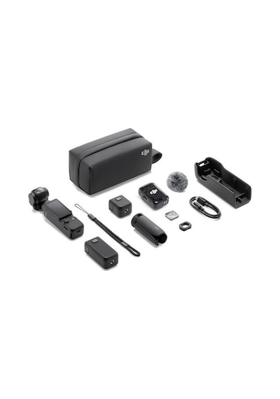 Osmo Pocket 3 Creator Combo Aksiyon Kamerası, Geniş Açılı Lens Ve Usb-c Bağlantı Seçenekleri Siyah