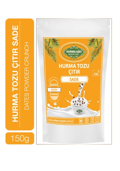 Hurma Aşkı Hurma Tozu Çıtır Sade 150 Gr