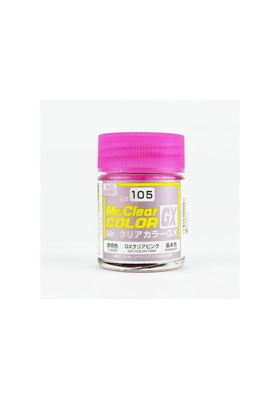 Mr.hobby Gx-105, 18 Ml. Clear Pink Mr.clear Color Maket Boyası Standart