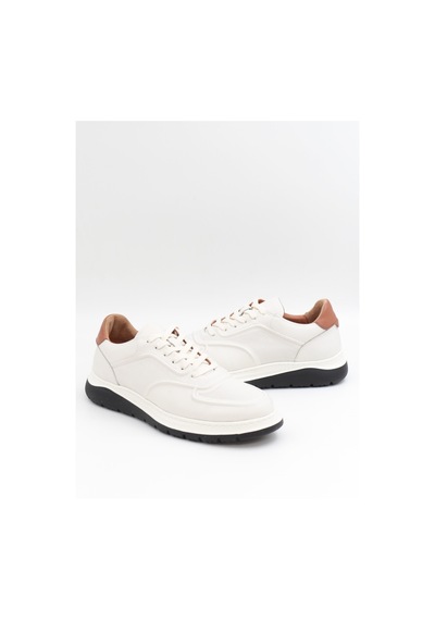 Togga 2228 Beyaz Hakiki Deri Günlük Erkek Sneakers