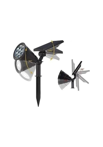 Ayrex Solar Kazıklı Çim Armatür Cata 7w Güneş Enerjili Led Çim Lambası Bahçe Ağaç Aydınlatma Lambası Amber