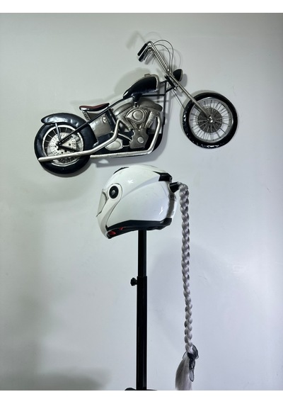 Motor & Motosiklet Gri Renk Saç Kask Dış Aksesuarı Diğer