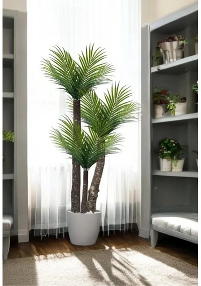 Rüzgar Yapay Çiçekçilik 130 Cm Areka Palmiyesi Yeşil
