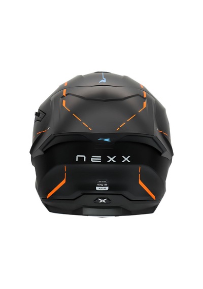 Nexx Y.100R React Kapalı Motosiklet Kaskı Turuncu